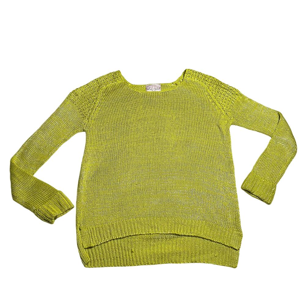 Romeo & Juliet Couture Crewneck Knit Pullover Sweater Size S Colorful Statement